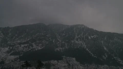 Time lapse of blizzard snow over amountain 스톡 동영상 10820812