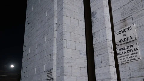 Time Lapse Blu Sky And Stars, Ara Pacis Mundi (Medea, It) Stock Footage 117347494