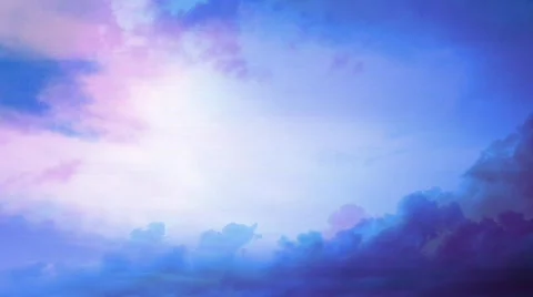 Time lapse - blue clouds over sky Stock Footage 812867