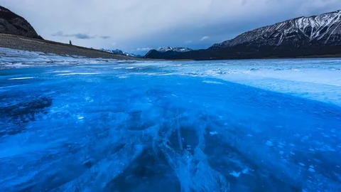 Time lapse of blue ice in the mountains Stock Footage 84667930