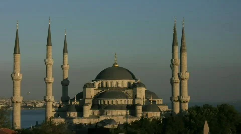 Time lapse Blue Mosque Stock Footage 790770