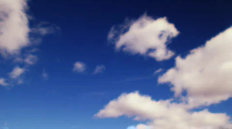 Time Lapse Blue Skies 02 Stock Footage