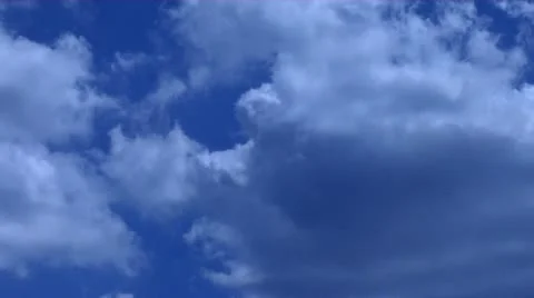 TIme Lapse Blue Sky 720 Stock Footage 12022961