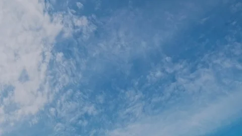 Time lapse of blue sky and white clouds moving around. 库存影片 107091728