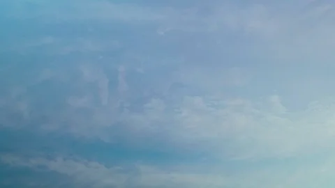 Time lapse of blue sky and white clouds moving around. Stock Footage 107092850