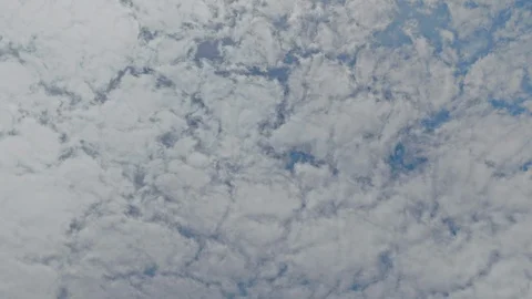 Time lapse of blue sky and white clouds moving around. Stock Footage 107185165