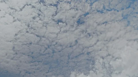 Time lapse of blue sky and white clouds moving around. Stock Footage 107185358