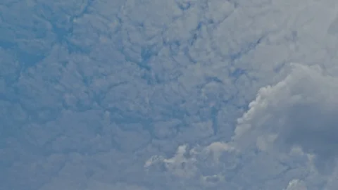 Time lapse of blue sky and white clouds moving around. Stock Footage 107185703