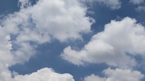 Time lapse, blue sky and white cloud background Stock Footage 139903374