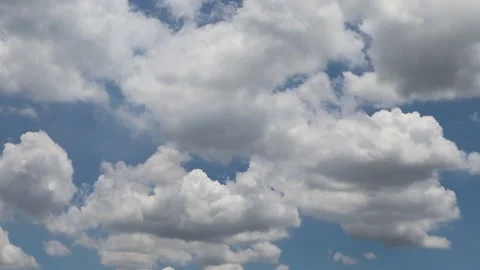 Time lapse, blue sky and white cloud background Stock Footage 139903389
