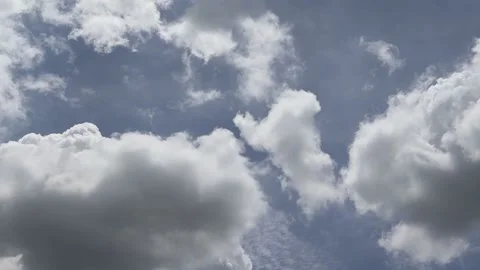 Time lapse, blue sky and white cloud background Stock Footage 142999259