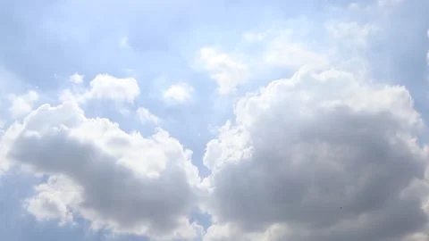 Time lapse, blue sky and white cloud background Stock Footage 144477422