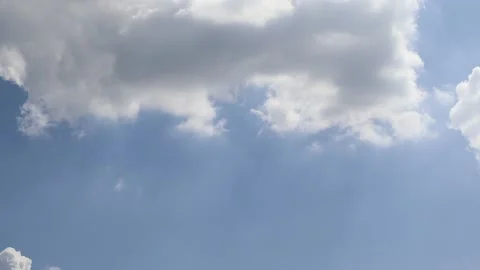 Time lapse, blue sky and white cloud background Stock Footage 144932198