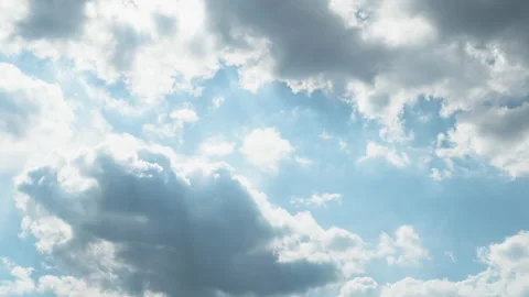 Time lapse of blue sky and white clouds Video stock 220189737