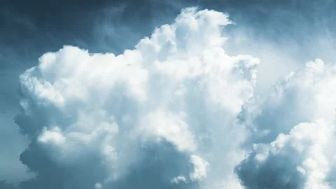Time lapse of blue sky and white clouds Stock Footage 221471644