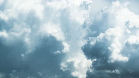 Time lapse of blue sky and white clouds Stock Footage 221471676