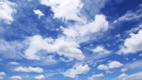 Time-lapse of the Blue Sky and White Clouds Stock Footage 327605327