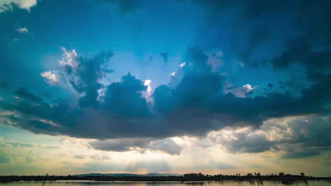 Time lapse blue sky with cloud   Stock Footage 233790543