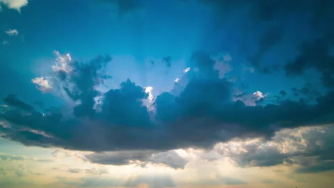 Time lapse blue sky with cloud   Stock Footage 233790623