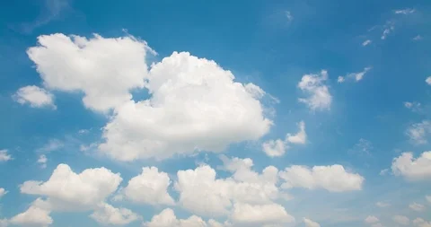 Time lapse of blue sky with  clouds passing.4k Video stock 99687908