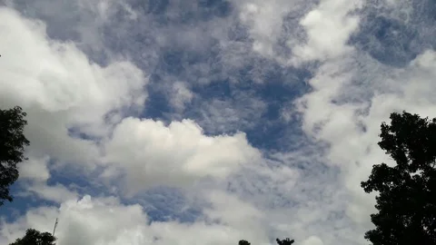 Time lapse blue sky clouds Stock Footage 115476491