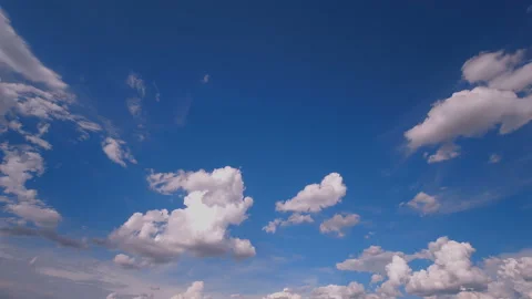 Time lapse of blue sky with clouds Stock Footage 134745909