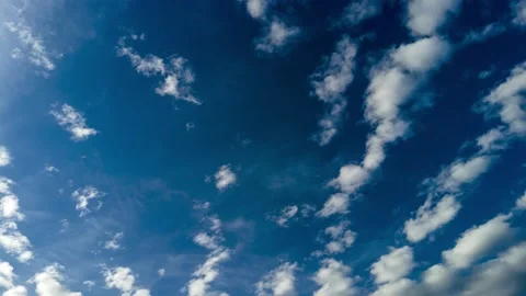 Time lapse of blue sky with clouds Stock Footage 154723619