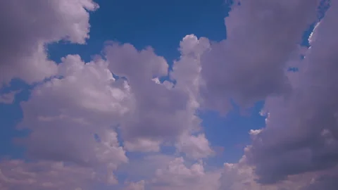 Time lapse of blue sky with clouds Stock Footage 155215514