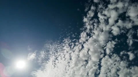 Time lapse of blue sky with clouds 스톡 동영상 155244783