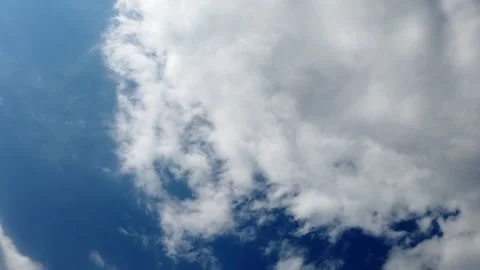 Time lapse blue sky with clouds Stock Footage 155675233