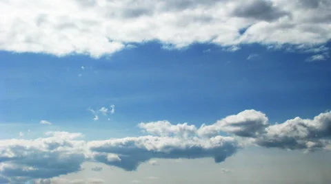 Time lapse of blue sky with fast moving clouds 库存影片 917813