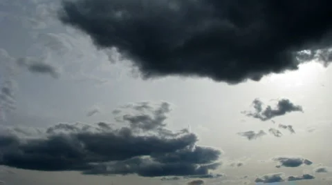 Time lapse of blue sky with fast moving clouds Видео 917855