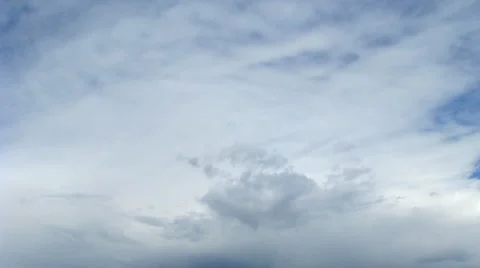 Time lapse of blue sky with fast moving clouds Видео 917993