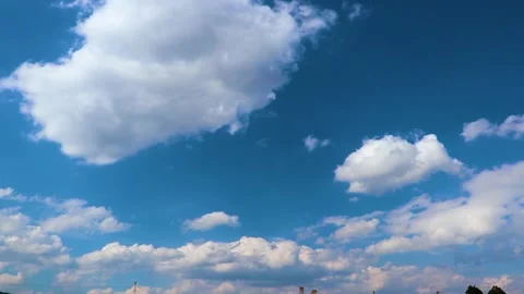 Time lapse of blue sky in high definition background video Stock Footage 304229500