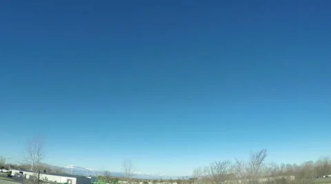Time Lapse of blue sky turning into clouds as a storm front moves in Stock Footage 61462163