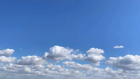 Time Lapse Blue Sky White Clouds Stock Footage 105155405