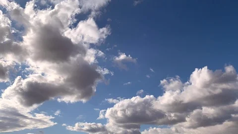 Time Lapse Blue Sky White Clouds Stock Footage 105155517