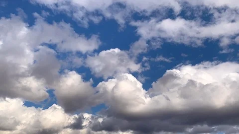 Time Lapse Blue Sky White Clouds Stock Footage 105155563
