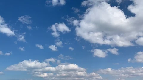 Time Lapse Blue Sky White Clouds Stock Footage 106179838
