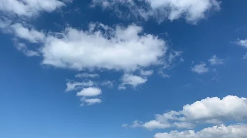 Time Lapse Blue Sky White Clouds Stock Footage 106179866