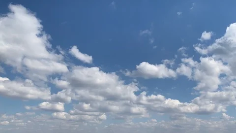 Time Lapse Blue Sky White Clouds Stock Footage 106179918