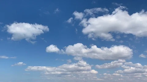 Time Lapse Blue Sky White Clouds Stock Footage 106179957