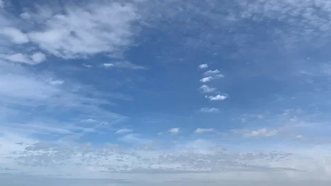 Time Lapse Blue Sky White Clouds Stock Footage 106180244