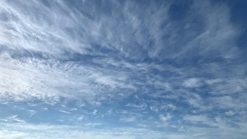 Time Lapse Blue Sky White Clouds Stock Footage 107586751