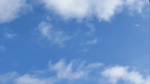 Time Lapse blue sky with white clouds 库存影片 118580306