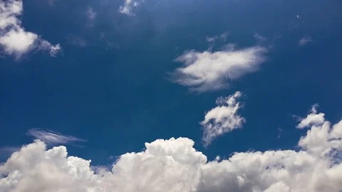 Time lapse blue sky with white clouds. Stock Footage 121079979