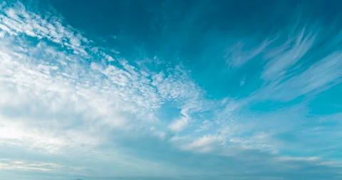 Time lapse blue sky white cloud bright and clear scenery. Landscape timelapse mo Stock Footage 134547068