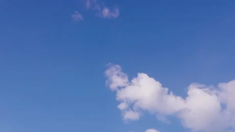 Time lapse blue sky with white clouds Stock Footage 151028492