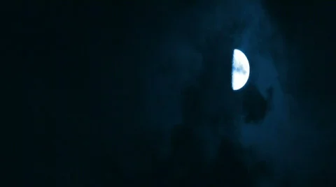 Time lapse Bluish moon 動画素材 456416