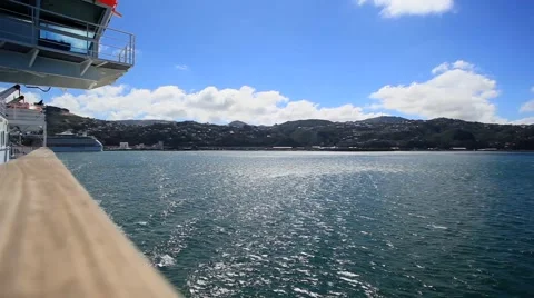 Time Lapse off Boat Stock Footage 48623503